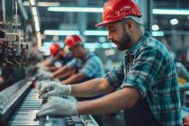 Praca na hali produkcyjnej